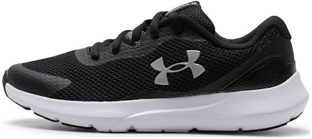 (Grade School) Under Armour Surge 3 'Black White' 3025013-003 (Grade School) Under Armour Surge 3 'Black White' 3025013-003