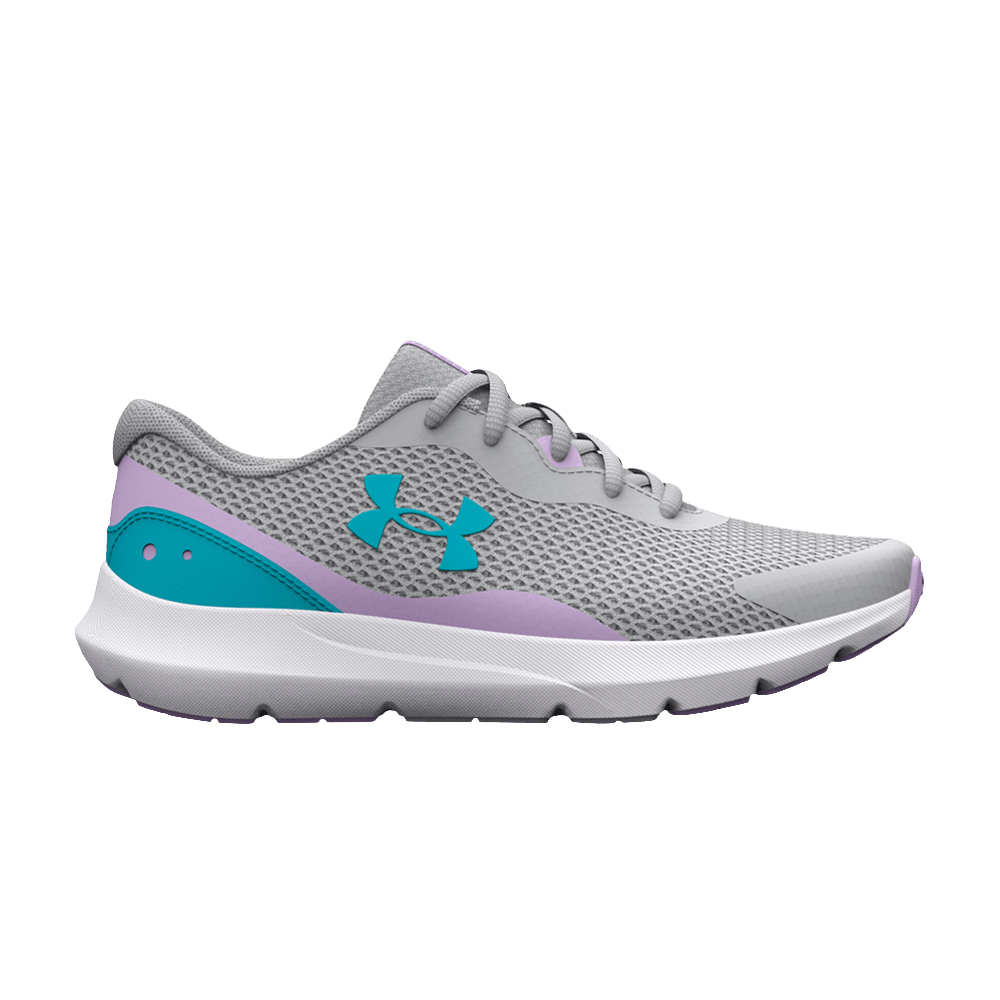 (Grade School) Under Armour Surge 3 'Grey Blue Purple' 3025013-104