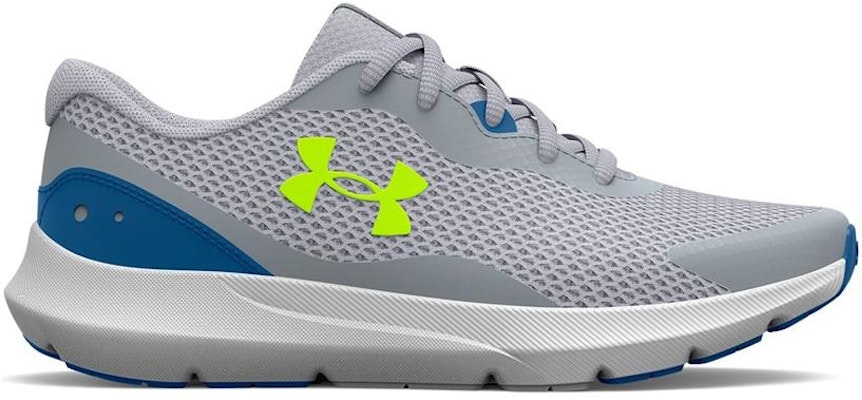 (Grade School) Under Armour Surge 3 'Grey High Vis Yellow' 3024989-100 Order (Grade School) Under Armour Surge 3 'Grey High Vis Yellow' 3024989-100