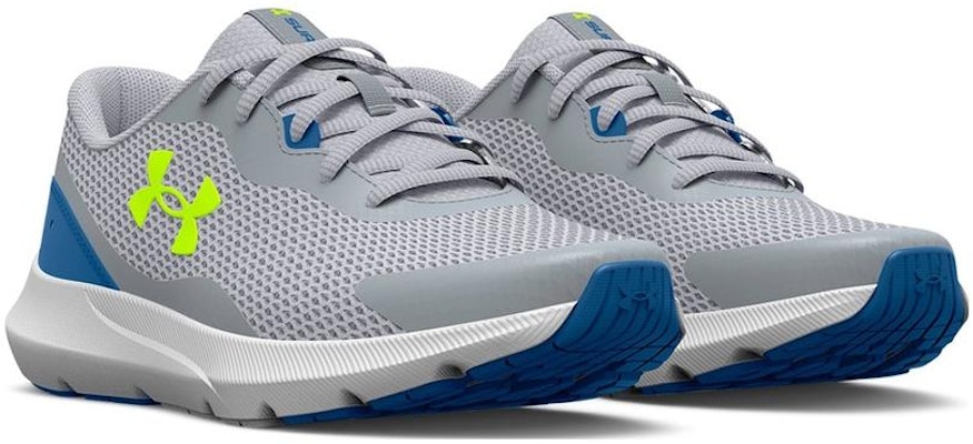 (Grade School) Under Armour Surge 3 'Grey High Vis Yellow' 3024989-100 Lookbook (Grade School) Under Armour Surge 3 'Grey High Vis Yellow' 3024989-100