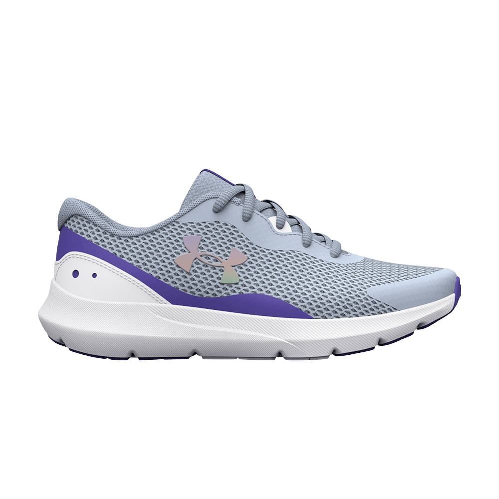 (Grade School) Under Armour Surge 3 'Grey Oxford Blue' 3025013-400