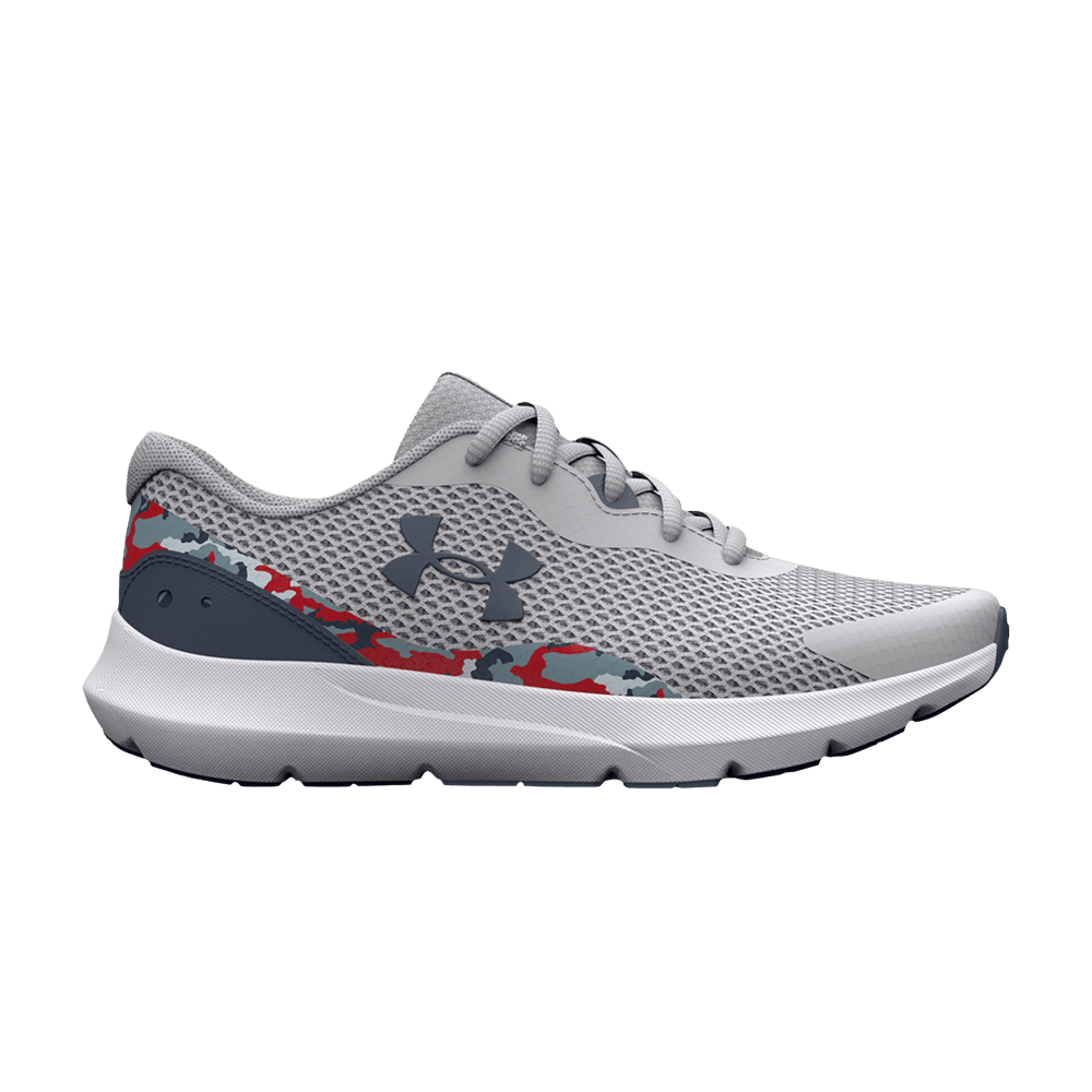 (Grade School) Under Armour Surge 3 Printed 'Halo Grey Camo' 3026689-101