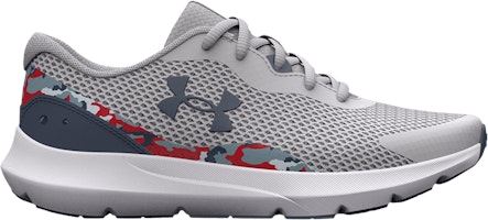 (Grade School) Under Armour Surge 3 Printed 'Halo Grey Camo' 3026689-101 (Grade School) Under Armour Surge 3 Printed 'Halo Grey Camo' 3026689-101