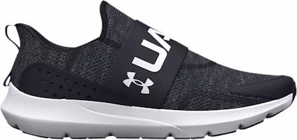 (Grade School) Under Armour Surge 3 Slip 'Black White' 3026528-001 (Grade School) Under Armour Surge 3 Slip 'Black White' 3026528-001