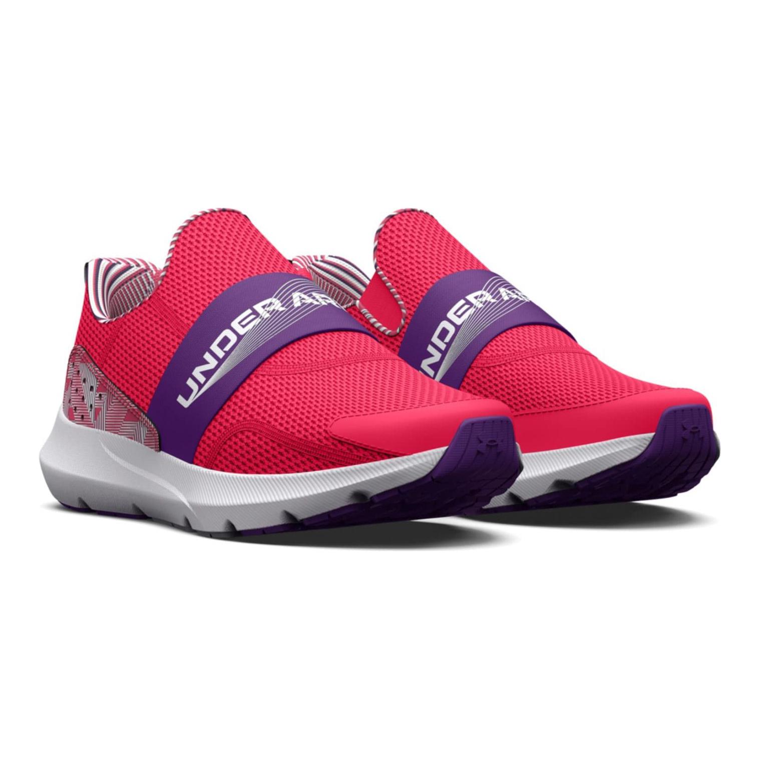 Lookbook Under Armour Surge 3 Slip ''Pink Shock'' (Kids) 3026912-600