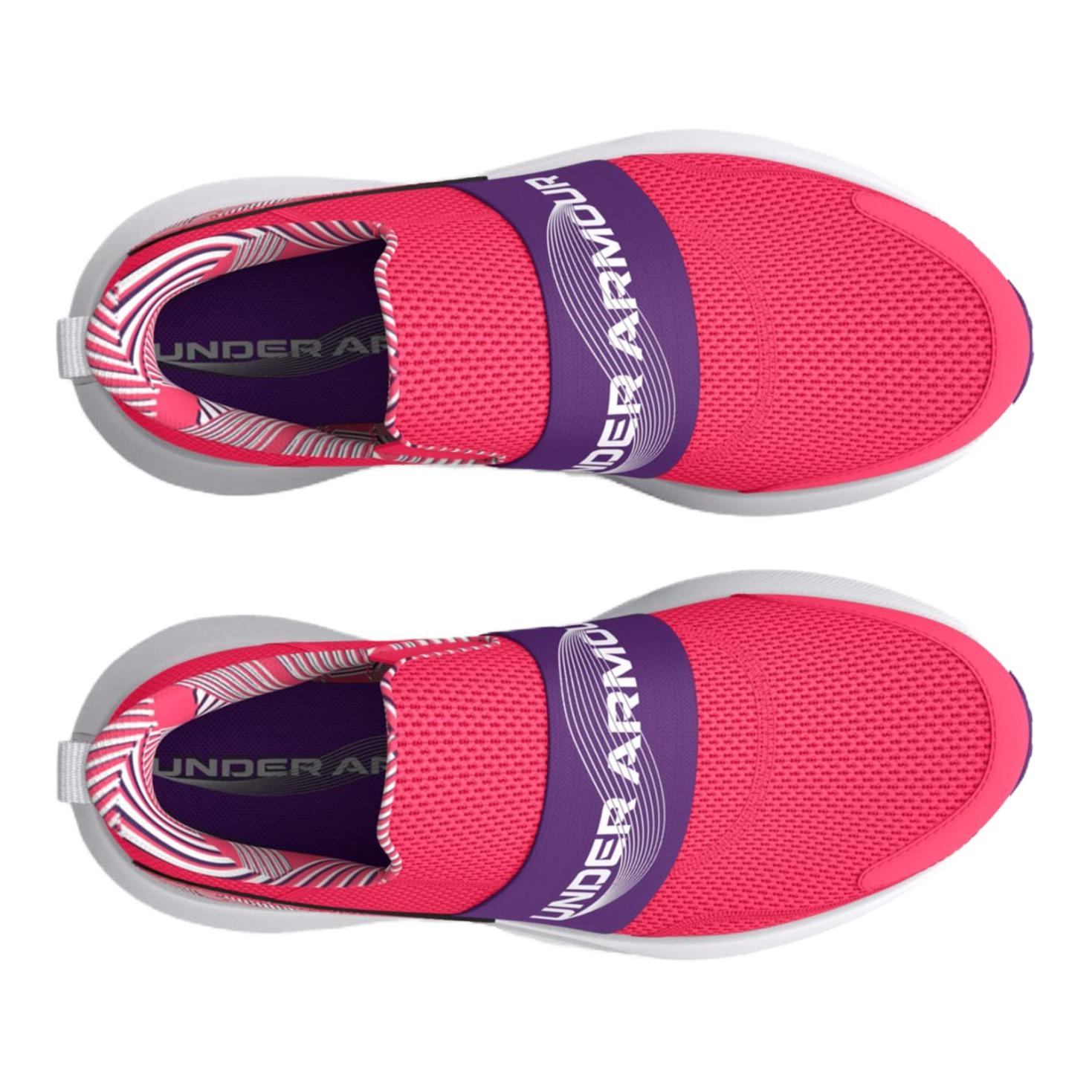 Shop Under Armour Surge 3 Slip ''Pink Shock'' (Kids) 3026912-600