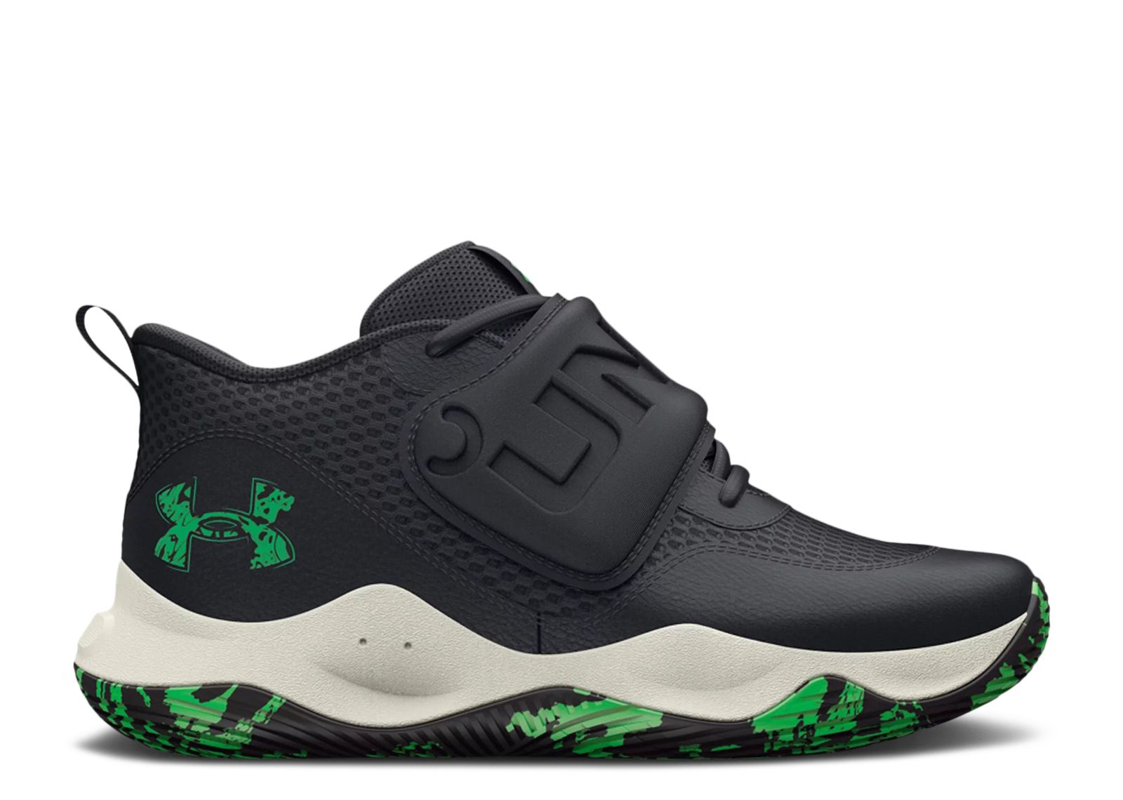 (Grade School) Under Armour Zone BB 2 'Black Green Screen' 3026637-002