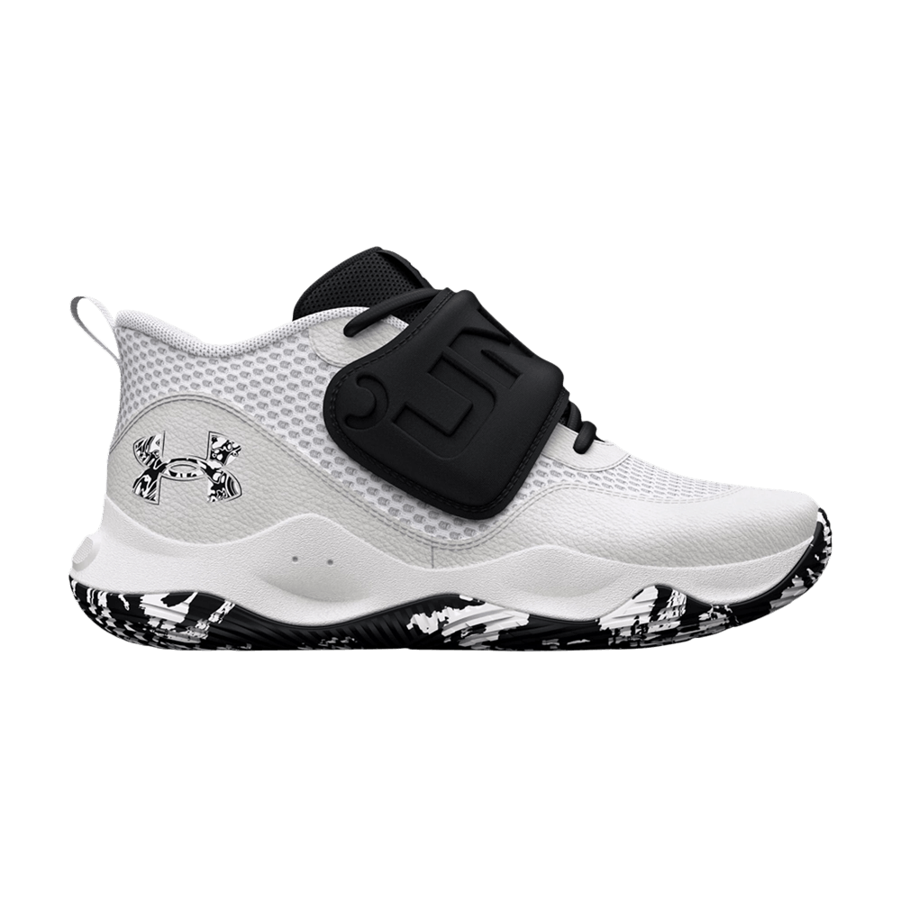 (Grade School) Under Armour Zone BB 2 'White Black' 3026637-101