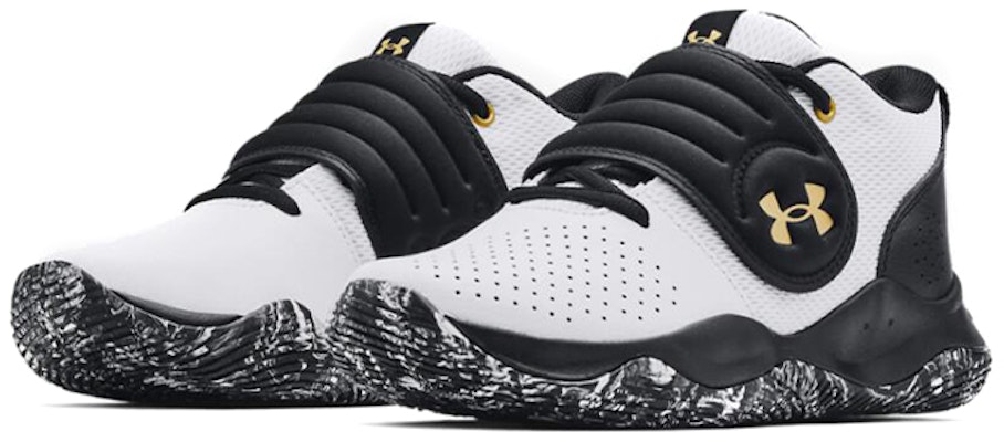 (小學)Under Armour Zone BB '白色 黑色 金色' 3024262-102 Lookbook (小學)Under Armour Zone BB '白色 黑色 金色' 3024262-102