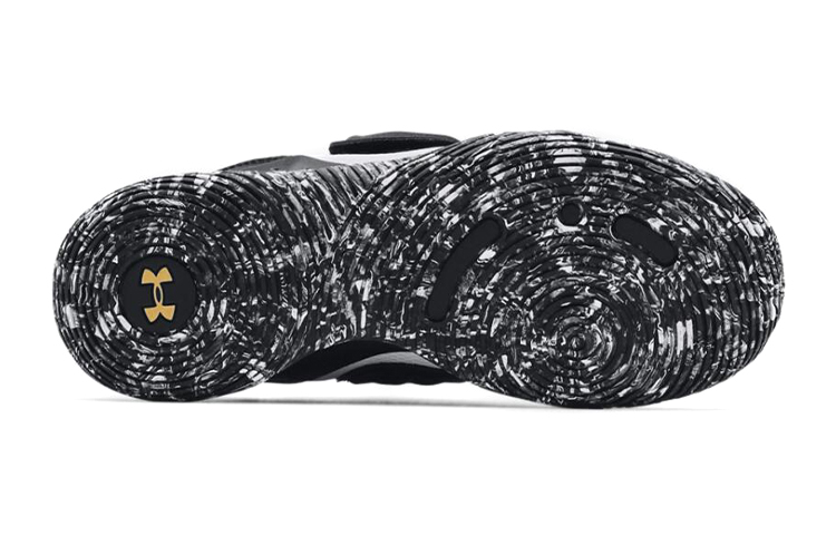 Shop （小學）Under Armour Zone BB '白色 黑色 金色' 3024262-102