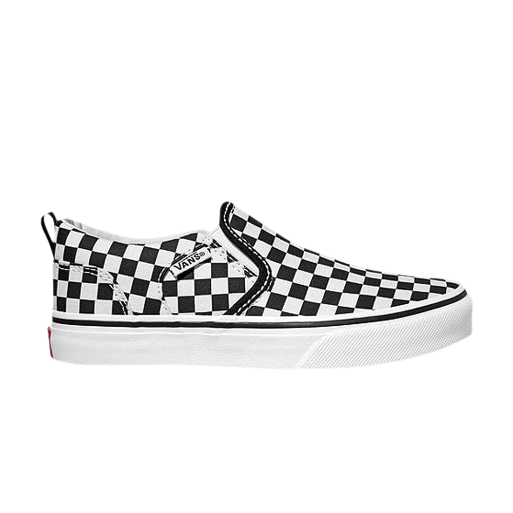 (Grade School) Vans Asher 'Checkerboard - Black White' VN0A38ITAPK