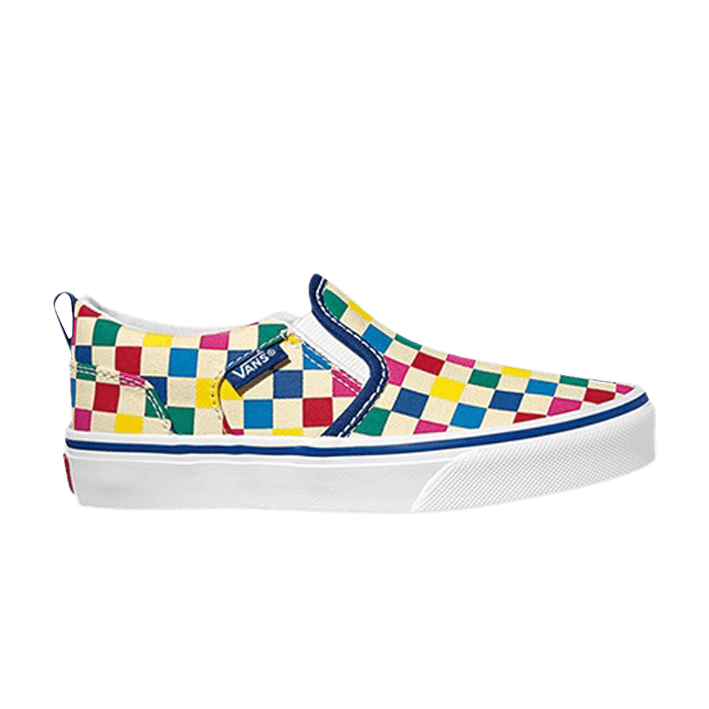 (Grade School) Vans Asher 'Checkerboard - Multi' VN0A38DSU32