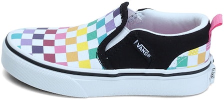 (Grade School) Vans Asher 'Party Checkerboard' VN0A3B1WZGS (Grade School) Vans Asher 'Party Checkerboard' VN0A3B1WZGS