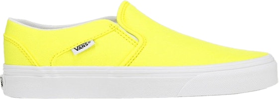 (Grade School) Vans Asher Slip-On 'Neon Yellow' VN0A38DS097 (Grade School) Vans Asher Slip-On 'Neon Yellow' VN0A38DS097