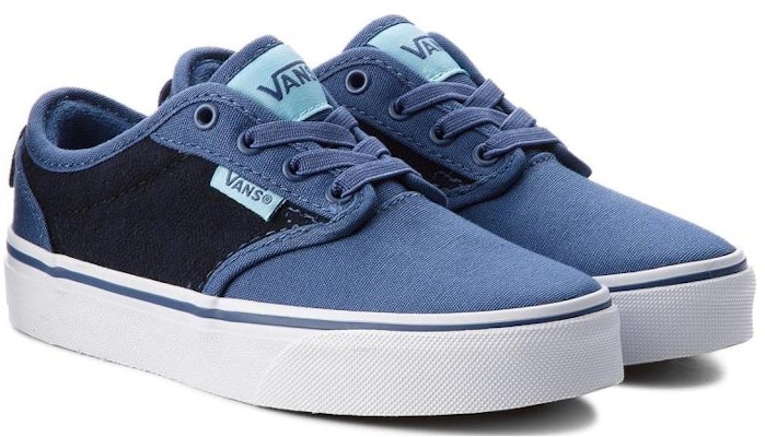 (Versi Anak) Vans Atwood Slip-On 'Kain Kotak-kotak - Biru Tua' VN0A38IXR7R Shop (Versi Anak) Vans Atwood Slip-On 'Kain Kotak-kotak - Biru Tua' VN0A38IXR7R