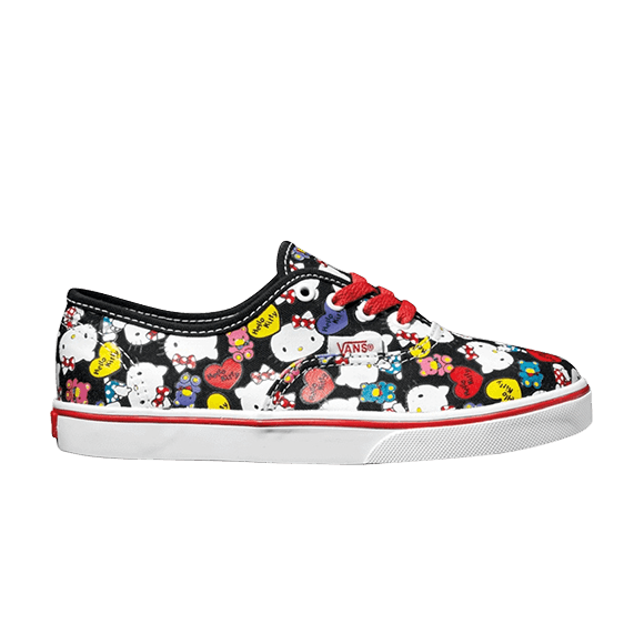 (Grade School) Vans Authentic Lo Pro Hello Kitty 'Black Red' 0IEB66Z