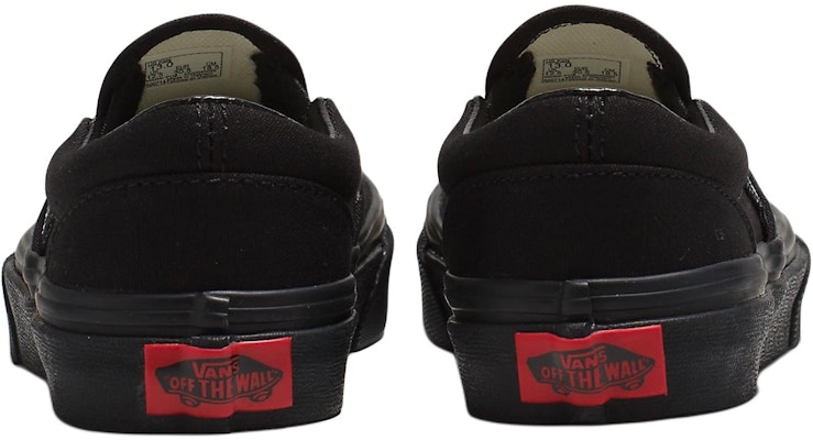 (小学) Vans 经典无带鞋 '黑色' VN000ZBUENR Lookbook (小学) Vans 经典无带鞋 '黑色' VN000ZBUENR