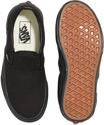 (小学) Vans 经典无带鞋 '黑色' VN000ZBUENR Shop (小学) Vans 经典无带鞋 '黑色' VN000ZBUENR