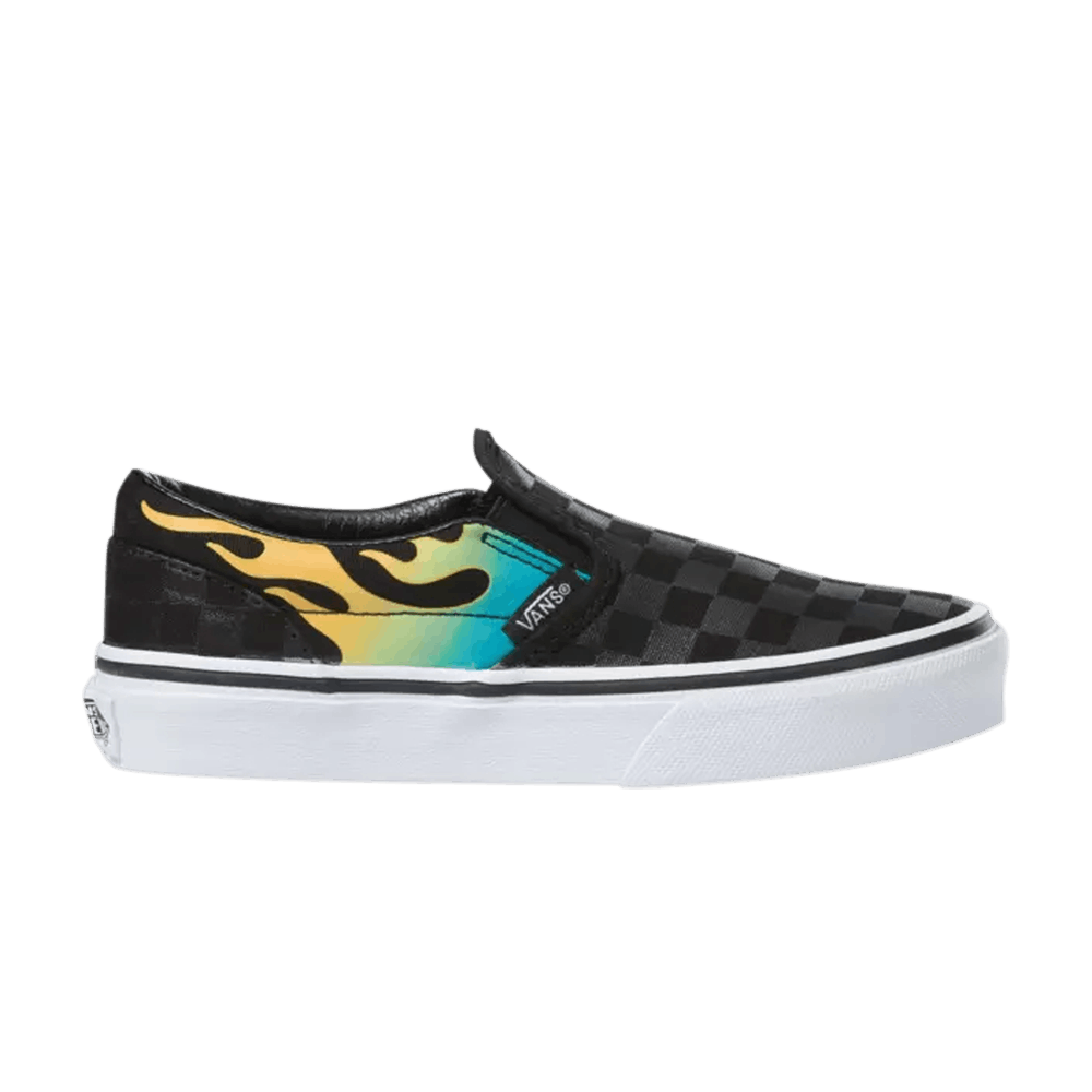 (Grade School) Vans Classic Slip-On 'Check Glow Flame' VN0A4UH8ESY