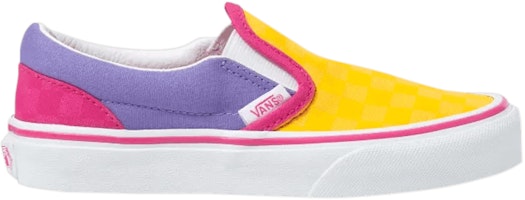(Grade School) Vans Classic Slip-On 'Checkerboard - Multi Pop' VN0A4BUT0HZ (Grade School) Vans Classic Slip-On 'Checkerboard - Multi Pop' VN0A4BUT0HZ