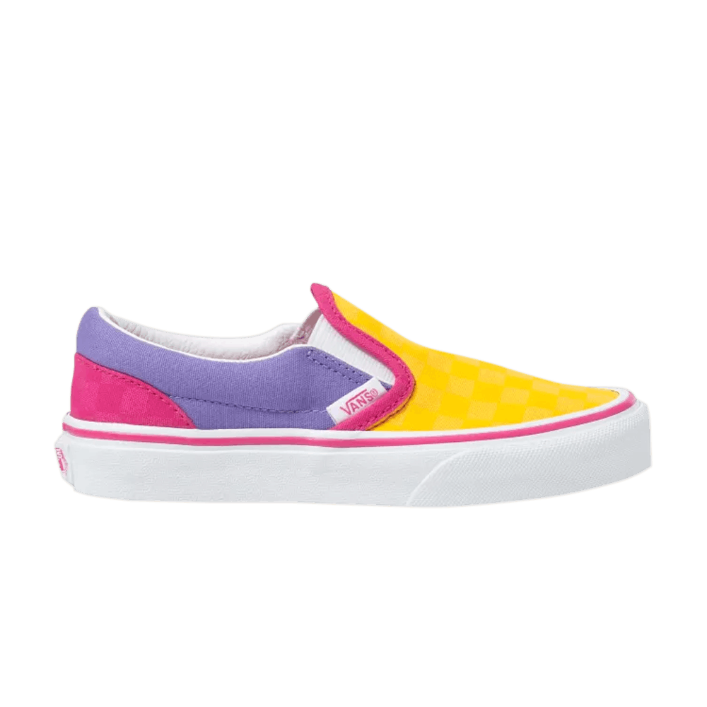 (Grade School) Vans Classic Slip-On 'Checkerboard - Multi Pop' VN0A4BUT0HZ