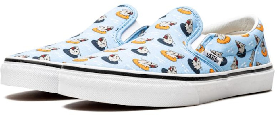 (SD) Vans Classic Slip-On 'Floatie Sharks' Anak-anak VN0A32QIVJB Lookbook (SD) Vans Classic Slip-On 'Floatie Sharks' Anak-anak VN0A32QIVJB