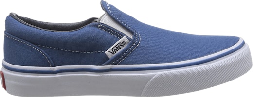 (Grade School) Vans Classic Slip-On 'Navy' VN000ZBUNWD (Grade School) Vans Classic Slip-On 'Navy' VN000ZBUNWD