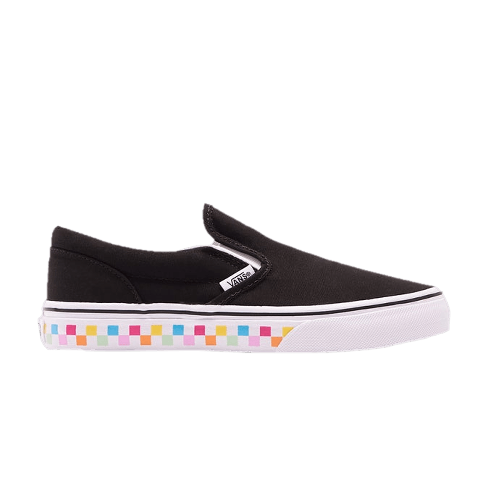 (Grade School) Vans Classic Slip-On 'Rainbow Checkerboard Sole' VN0A4UH831K