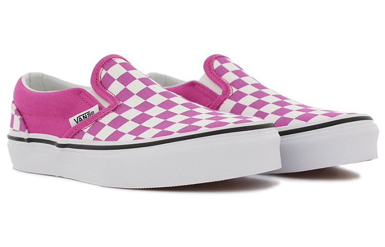 Order Vans Classic Slip-On 'Raspberry Rose Checkerboard' (Talla infantil) VN0A32QIQ6T