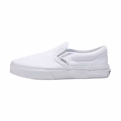 (GS) Vans Classic Slip-On 'True White'