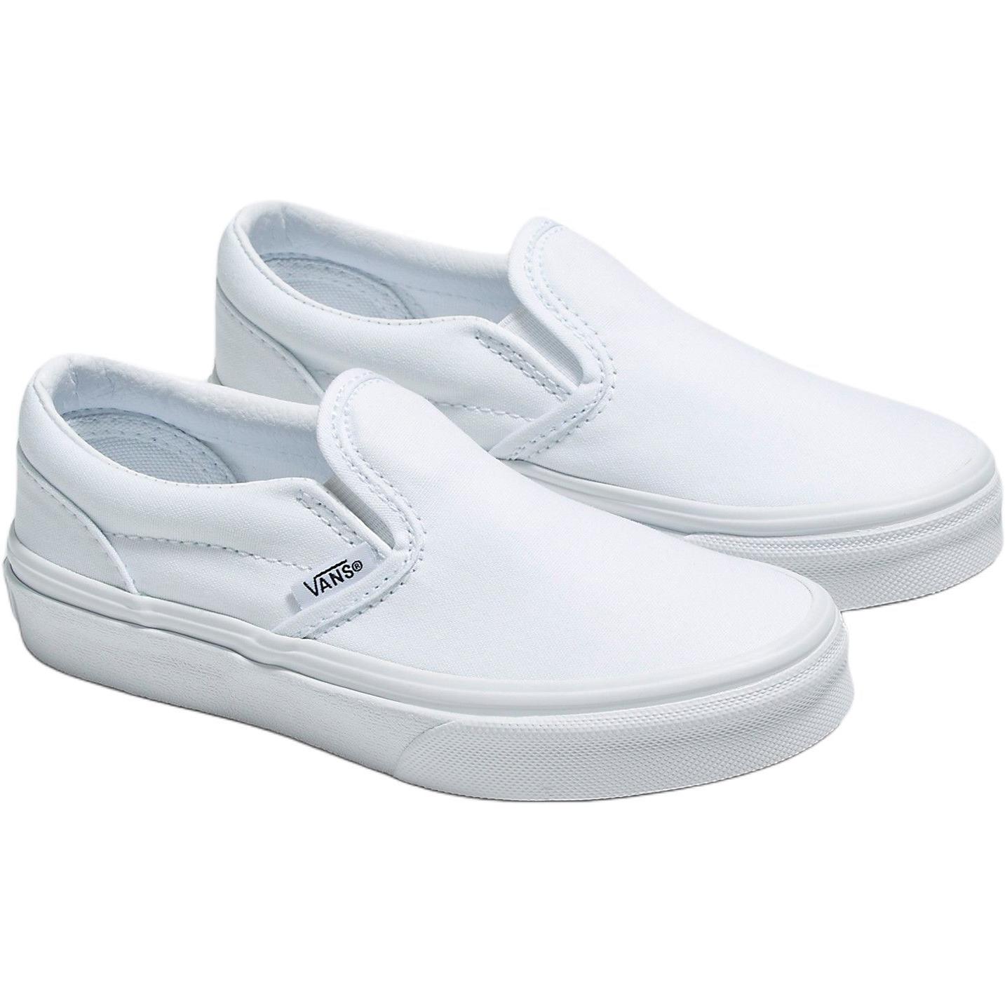 Order (Kanak-Kanak Sekolah) Vans Classic Slip-On 'Putih Asli' VN000ZBUENS