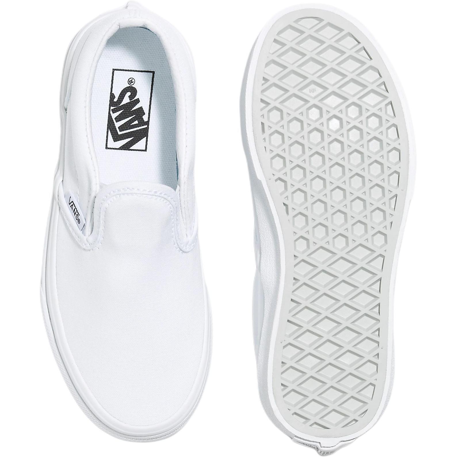 Shop (Kanak-Kanak Sekolah) Vans Classic Slip-On 'Putih Asli' VN000ZBUENS