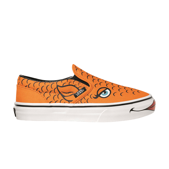Buy (Vans Niño) Clásicas Slip-on Gold Fish 'Naranja Blanco' 0LYG5I4