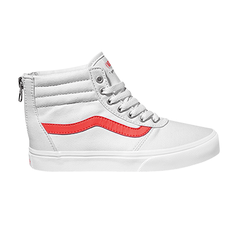 (Grade School) Vans Maddie High Zip 'White Coral' VN0A3IT2OLX