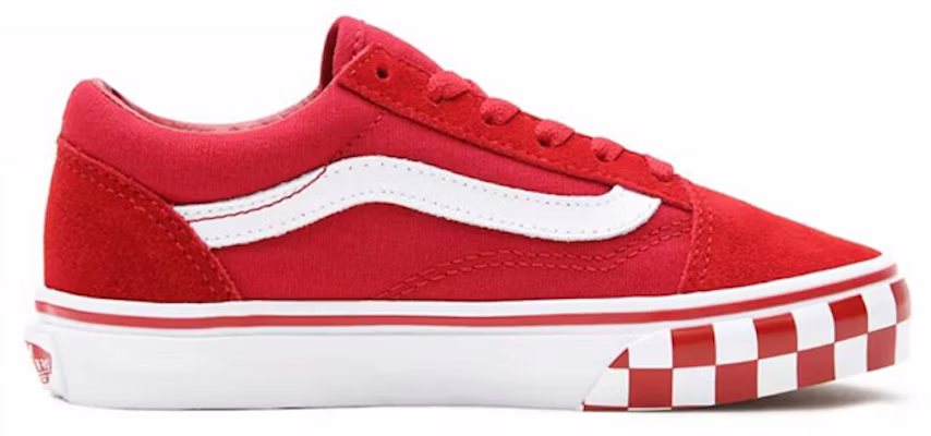 (小童) 范斯 Old Skool '格纹保险杠 - 辣椒红' VN0A4BUU32W Order (小童) 范斯 Old Skool '格纹保险杠 - 辣椒红' VN0A4BUU32W