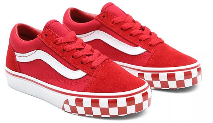 (小童) 范斯 Old Skool '格纹保险杠 - 辣椒红' VN0A4BUU32W Lookbook (小童) 范斯 Old Skool '格纹保险杠 - 辣椒红' VN0A4BUU32W
