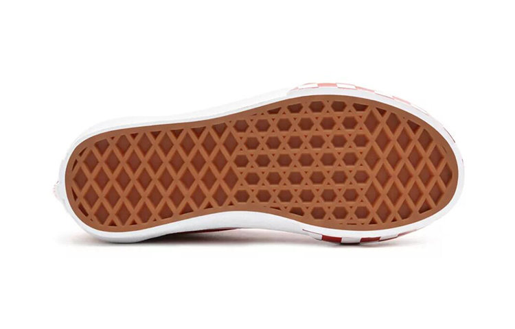 Shop (小童) 范斯 Old Skool '格纹保险杠 - 辣椒红' VN0A4BUU32W