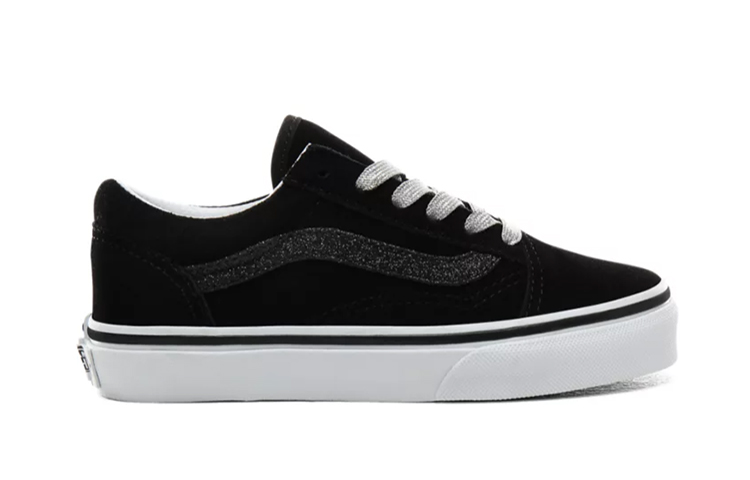 Order (Grade School) Vans Old Skool 'Glitter Sidestripe - Black' VN0A4BUUXNO