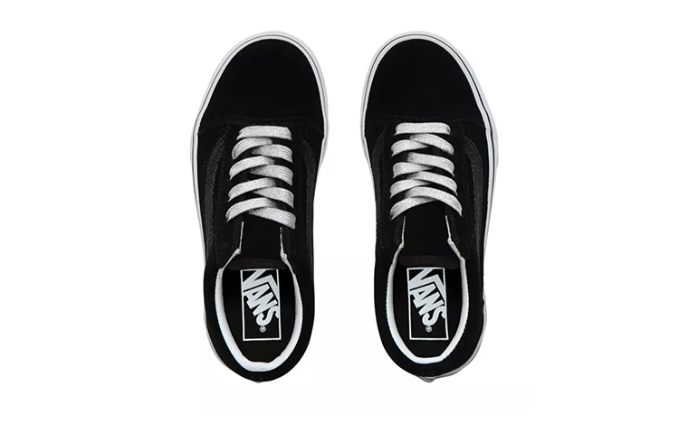 Lookbook (Grade School) Vans Old Skool 'Glitter Sidestripe - Black' VN0A4BUUXNO