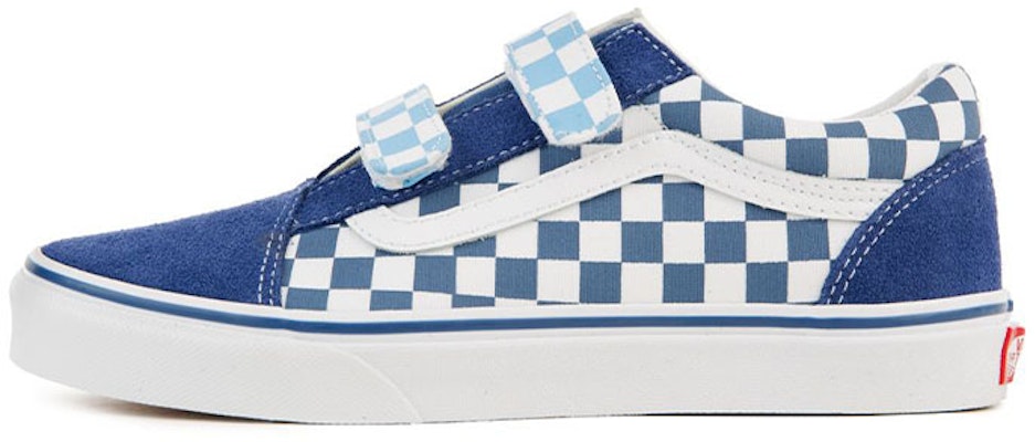 (Grade School) Vans Old Skool V 'True Navy Checkerboard' VN0A38HDVDX Buy (Grade School) Vans Old Skool V 'True Navy Checkerboard' VN0A38HDVDX