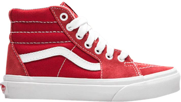 (Grade School) Vans Sk8-Hi 'Varsity Canvas - Racing Red' VN0A32QHT27 (Grade School) Vans Sk8-Hi 'Varsity Canvas - Racing Red' VN0A32QHT27