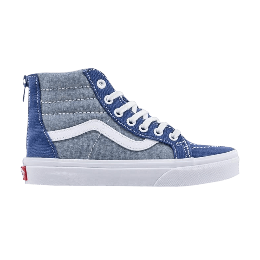 (Grade School) Vans Sk8-Hi Zip 'Chambray' VNA3276VIO-BLU