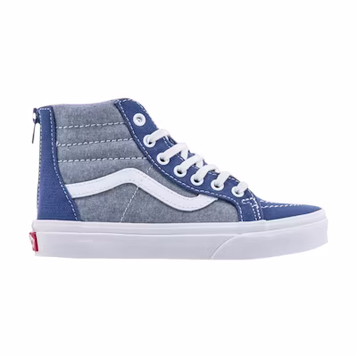 (GS) Vans Sk8-Hi Zip 'Chambray'