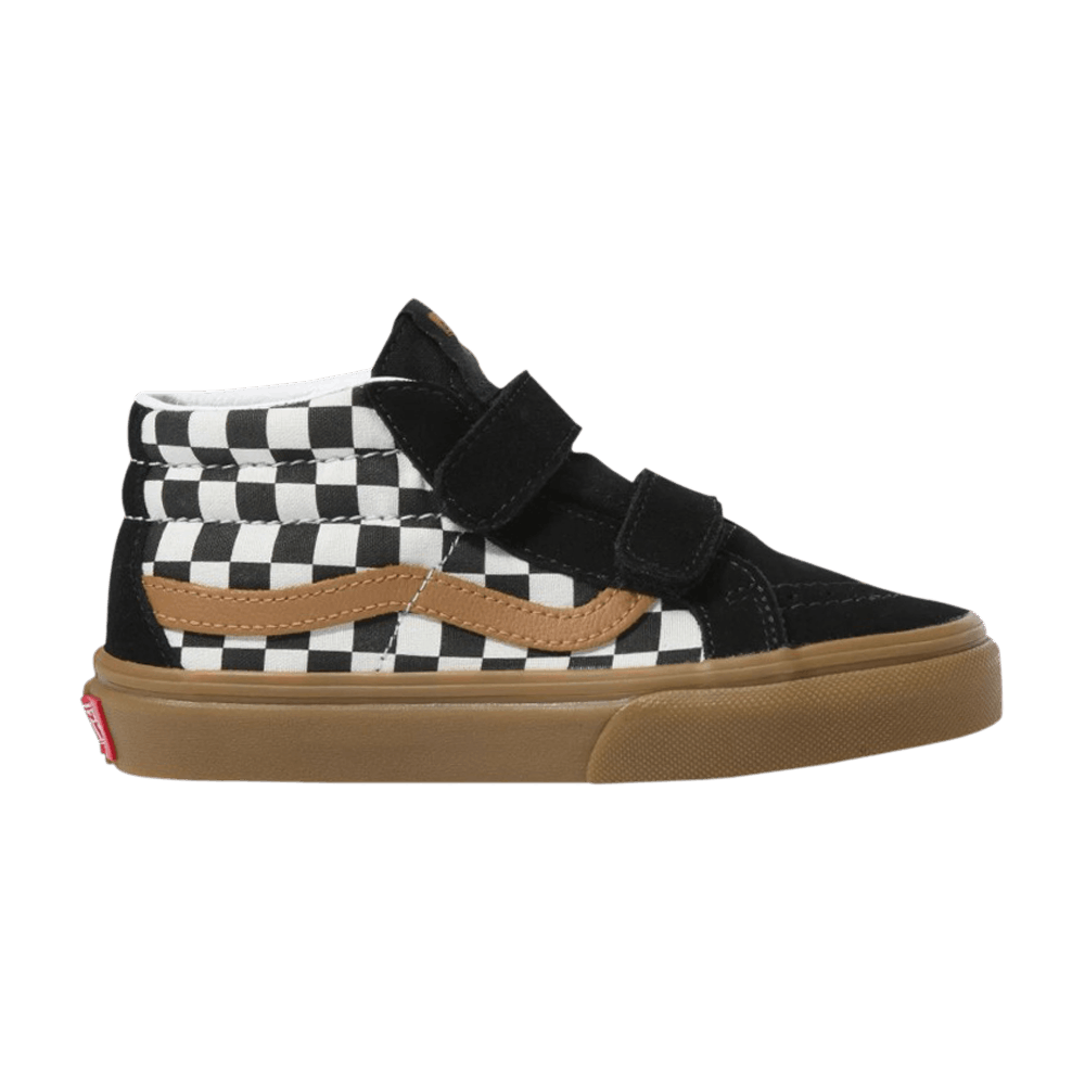 (Grade School) Vans Sk8-Mid Reissue V 'Checkerboard Gum' VN00018T8C9