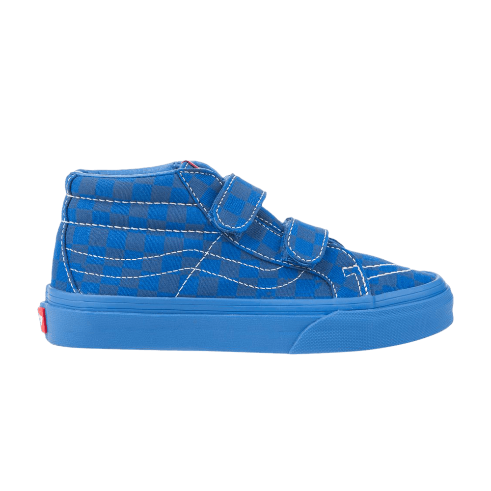 (Grade School) Vans Sk8-Mid Reissue V 'Mono Checkerboard - Blue' VN0A346YQ83