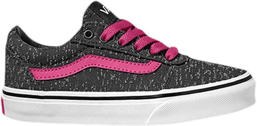 vans-ward-marled-canvas-black-magenta-gs
