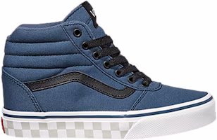 (Grade School) Vans Ward High 'Check Foxing - Vintage Indigo' VN0A38JAQ4X (Grade School) Vans Ward High 'Check Foxing - Vintage Indigo' VN0A38JAQ4X