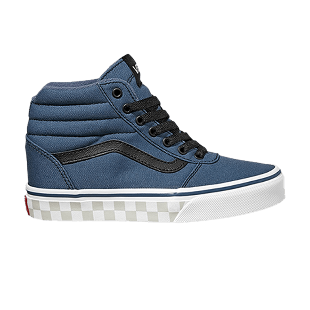 Buy Vans Ward Tinggi 'Check Foxing - Vintage Indigo' (Sekolah Rendah) VN0A38JAQ4X