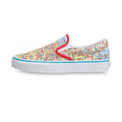 (GS) Where's Waldo? Vans Classic Slip-On 'Find Steve'
