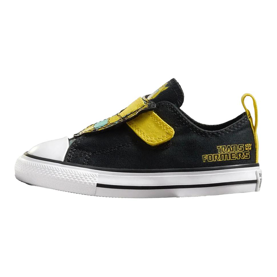 (Infant) (Pre School) TRANSFORMERS x Converse Chuck Taylor Low Shoes Black/Yellow - Durable & Comfy A11661C